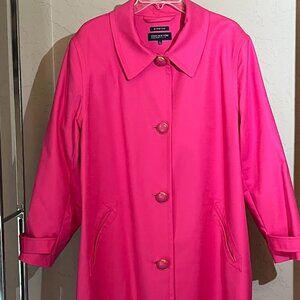 3XL Vintage Jones New York Womens Jacket Stretch Pink Button Down